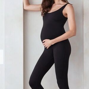 Women's Black Maternity Jumpsuit